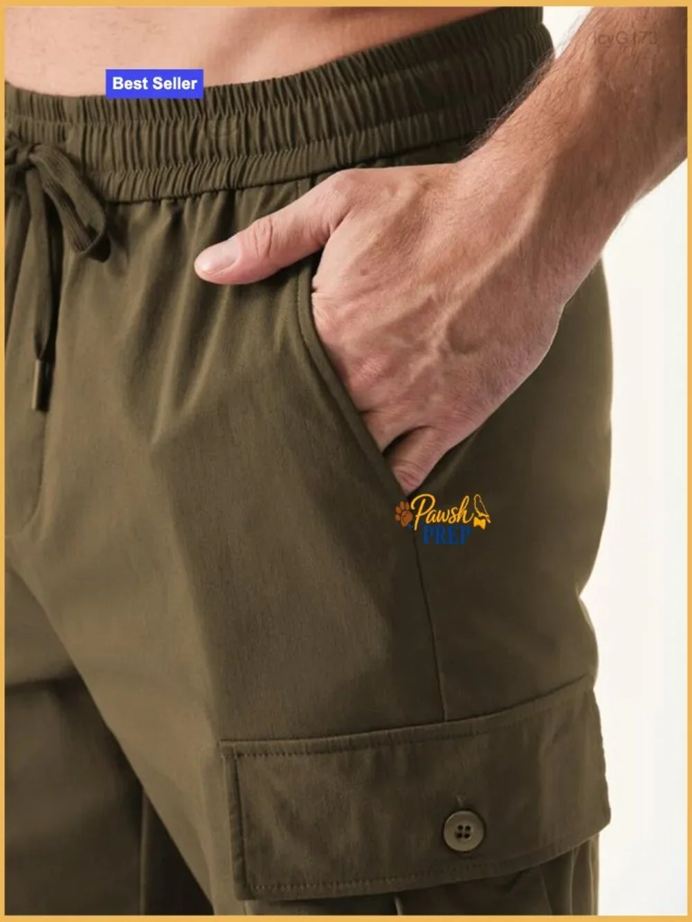 Men's Casual Cargo Joggers with Drawstring Elastic Waist Tapered Sweatpants